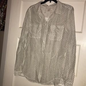 Loft NWT silk blend shirt